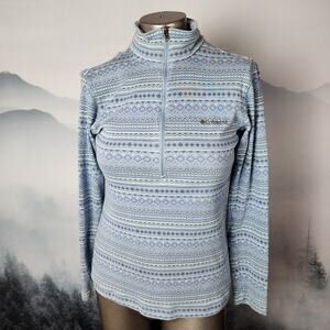Columbia Women's Long Sleeve Top - Blue Pattern